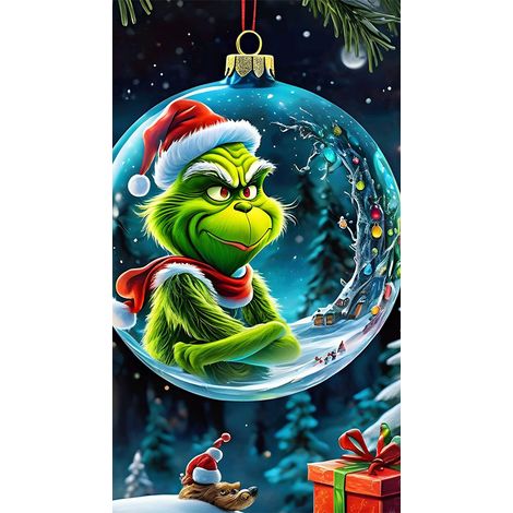 Rideau/drapeau de porte de Noël 2026, fond photo intérieur/extérieur avec motif monstre vert - 90180cm - LMGBJB-11