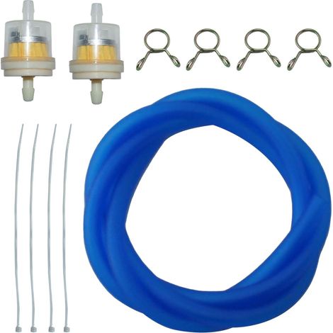 Tuyau de filtre à carburant pour GY6 chinois 50cc 150cc 139QMB 157QMJ Tao Tao Scooter ATV Pièces de moto avec colliers (1/5)