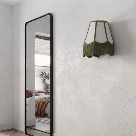 Aplique de Pared Blanco y Verde con Flecos  Serie YARA II (1/5)