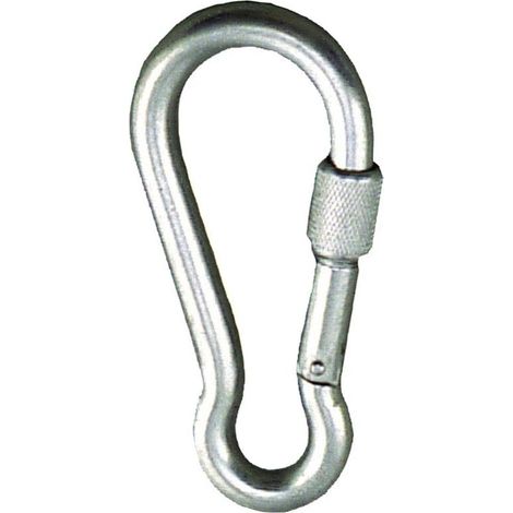 Mosqueton Bombero Con seguro 6x 60 mm. Uso domestico