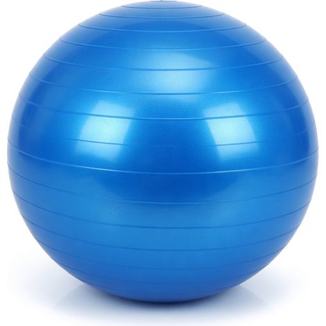 Ballon de yoga PVC bleu 45 cm modèle 38 (1/5)