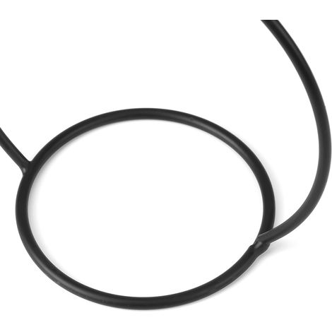Cadre de vase fleur noir en métal, support de plante créatif pour café, déco maison, forme florale (D) (1/5)