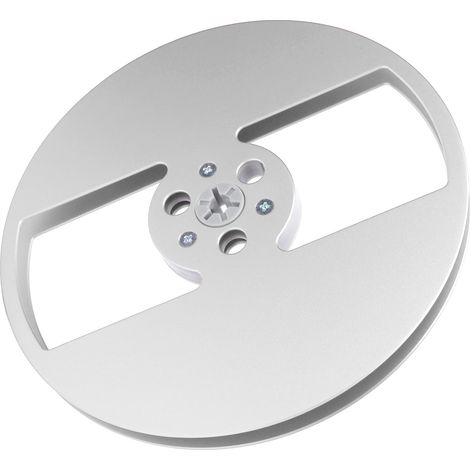 Bobine de bande magnétique vide 1/4 pouce 7 pouces, universelle, en alliage d'aluminium, avec 2 trous, pour magnétophone à bobines, couleur argent. (1/5)