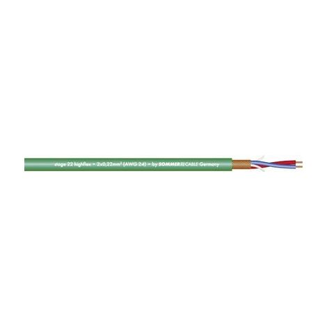Sommer Cable Mikrofonkabel Grün 2 x 0,22 mm²