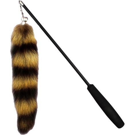 Baguette en peluche amusante pour chat, avec tête rétractable et interchangeable, pour soulager l'ennui des chatons à l'intérieur (1/5)