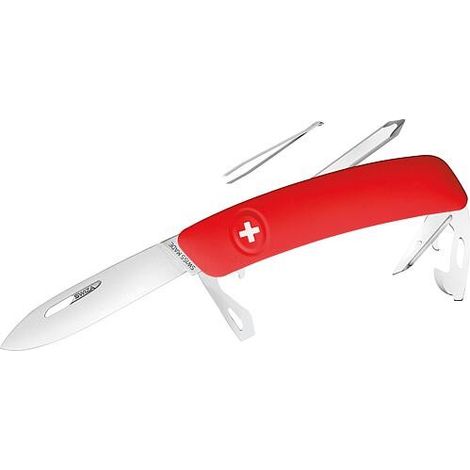 Couteau de poche Swiza D04, rouge, 690401 (1/3)