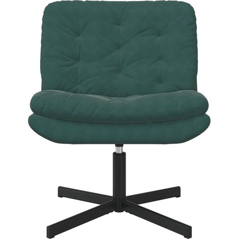 Maison Exclusive - Poltrona Relax con Base Girevole Verde Scuro 63 x 75 x 76 cm