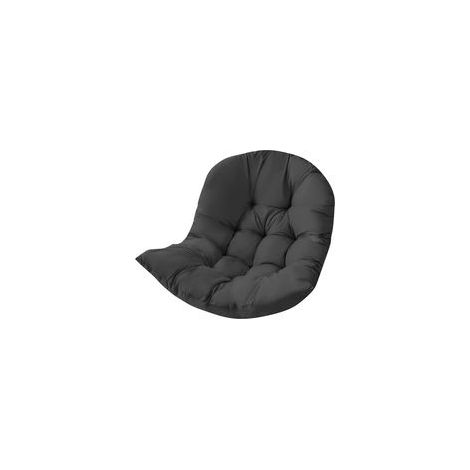 Coussin de Chaise Suspendu, Coussins pour Chaise d'oeuf Suspendu, Coussin de Chaise d'oeuf Suspendu de Patio épais, Coussin de siège de Chaise de - Noir