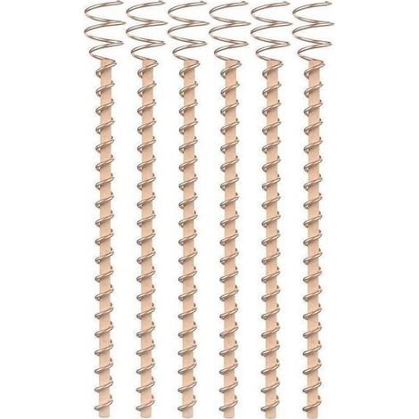 6 plant stakes, 43 cm, copper garden stakes, plant support frames. (1/5)