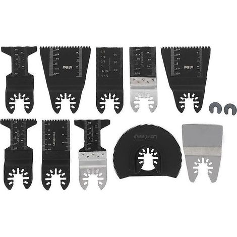 12 lames de scie universelles, multifonctionnelles, pour bois, tubes PVC et métal, lames de scie droites type B