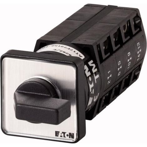 Inverseurs Contacts: 8 10 A plastron: 1-2 60 ° à accrochage Montage encastré EATON TM-4-8223/E
