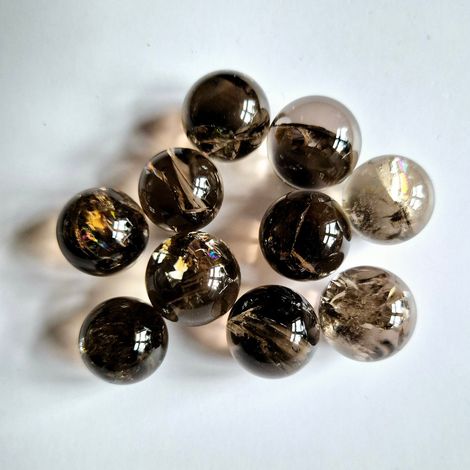 Sphère en Quartz Fumé Arc-en-Ciel Boule de Cristal de Qualité A+ Diamètre 1,5-2 cm - PANGIVO (1/4)