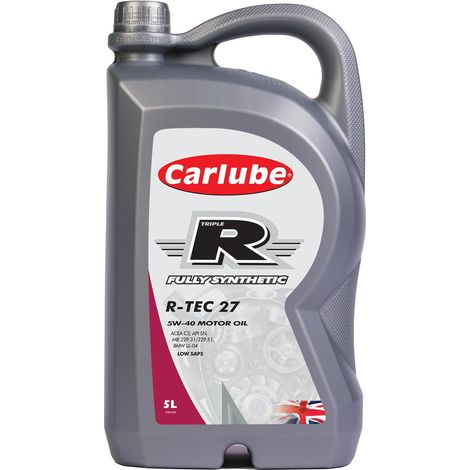 CarLube Triple R 5W-40 C3 Low Saps huile 100% synthétique R-TEC 27, 5 L (1/5)
