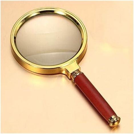 10X magnification handheld magnifier, suitable for science, reading books, inspection. (10X handheld magnifier) (1/4)