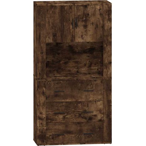 Maison Exclusive - Buffet haut Chêne fumé Bois d'ingénierie (1/5)