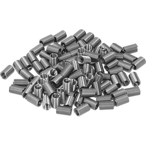 100 inserts filetés mâles et femelles réducteurs pour écrous, outil de réparation, fixation en acier inoxydable M6x13D (1/5)