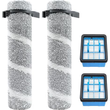 Repuestos para aspiradoras Bissell V2, 3930F, 3933 y 3999Z: kit de accesorios que incluye 2 cepillos giratorios y 2 filtros. (1/5)