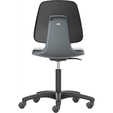 Sedie Labsit 2 Plastica In Pelle Color Antracite Con Ruote