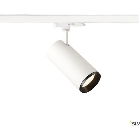 Spot pour rail 3 allumages intérieur blanc/noir 230V LED NUMINOS® L - SLV 1004574