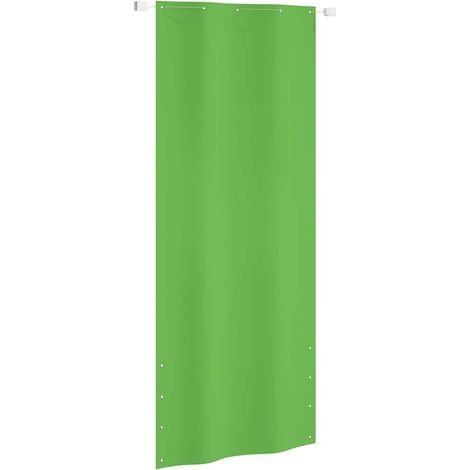 vidaXL Toldo pantalla para balcón tela oxford verde claro 100x240 cm (1/3)