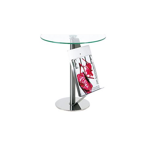 Mesa auxiliar con revistero  H x Ø 550 x 495 mm  tablero de