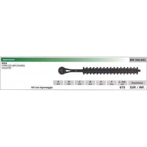 Kit de lames supérieures / inférieures IKRA taille-haie HTMN 520 041491