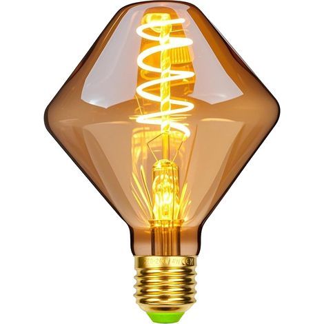Vintage-LED-Lampen mit E27-Fassung, 4 W, unregelmäßige Form, 2000 K, für die Inneneinrichtung (1/5)