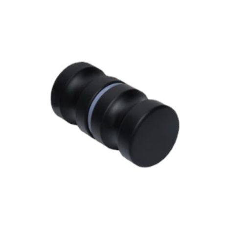 Poignée en alliage d'aluminium noir brillant 3030 mm, accessoires de quincaillerie B1000, poignée monotrou pleine (1/5)