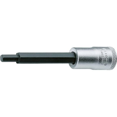 Embout de tournevis 3/8" long 6 pans femelle 4 mm (1/2)
