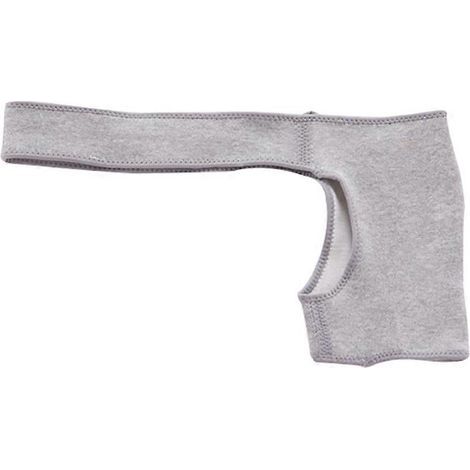 Fitness-Schulterbandage für rechte und linke Schulter, mit verstellbarem Gurt – 43,00 x 24,00 x 13,00 cm – Hellgrau (1/4)