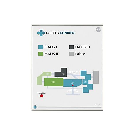 kaiserkraft  Cartello MADRID Silver Line Vario  plastica 