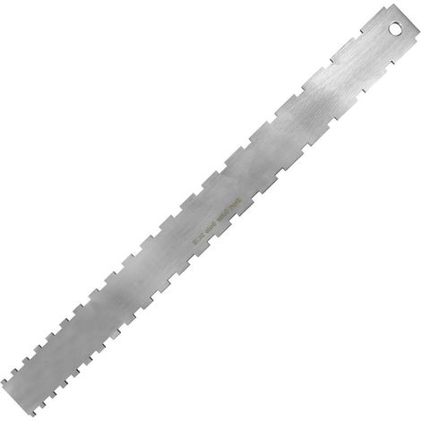 Manche de guitare de 42 cm à bord droit cranté Règle Crantée de Manche de Guitare en Acier Inoxydable Outil de Mesure pour nivellement du manche de guitare (1/5)