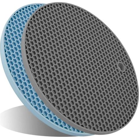 Dessous de plat en silicone épais pour casseroles et poêles, support pour plaques de cuisson, 17,8 x 17,8 x 0,8 cm (1/5)