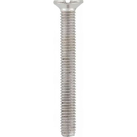 Vis métaux tête fraisée Fendue 5 x 12 mm INOX A4 - Boite de 200 pcs - Fixtout VMFF05012A4