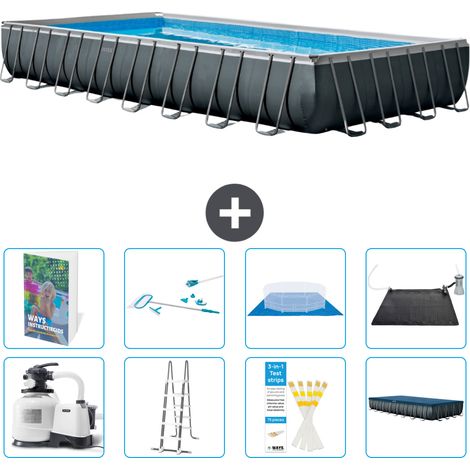 Intex Piscina Ultra XTR Rettangolare - 975x488x132 cm - 9-pezzi  S583