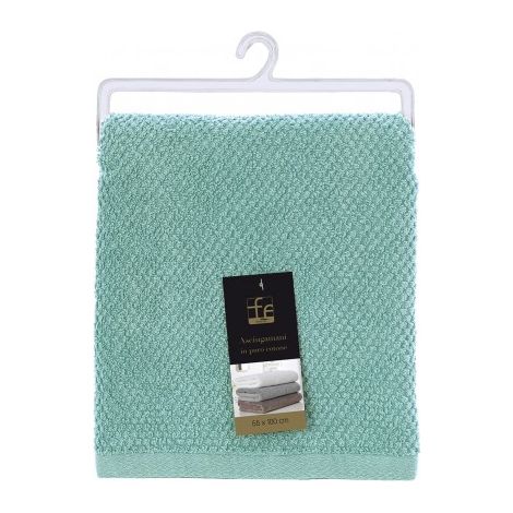 ASCIUGAMANO VISO 55X100CM ACQUA MARINA IN COTONE