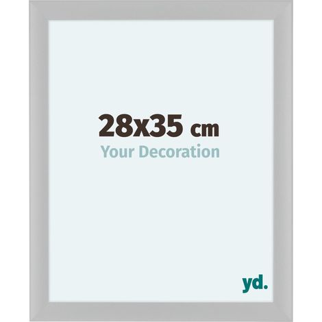 yd. - Cadre photo 28x35 - Blanc Brillant - MDF - Como (1/5)