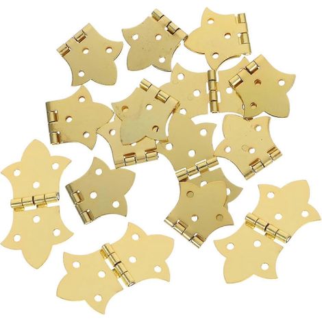 NUOBESTY Lot de 12 charnières papillon antiques pour boîtes à bijoux, petites (1/5)