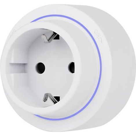 Base Enchufe EU SCHUKO 16A para carril KOOB, blanco (1/4)