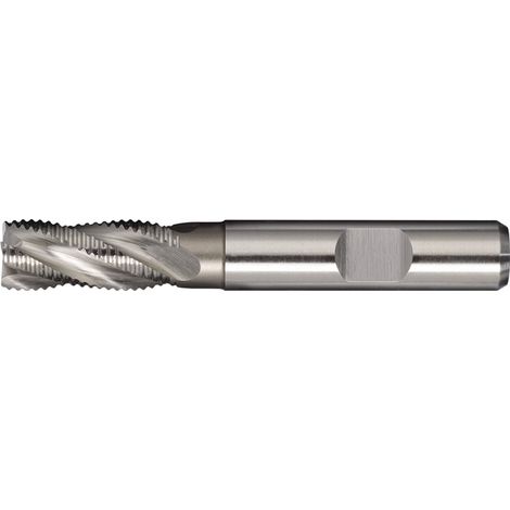TECWERK Schaftfräser DIN 844 Typ HR D.6mm Einsatz-L.19mm HSS-Co5 Weldon TW