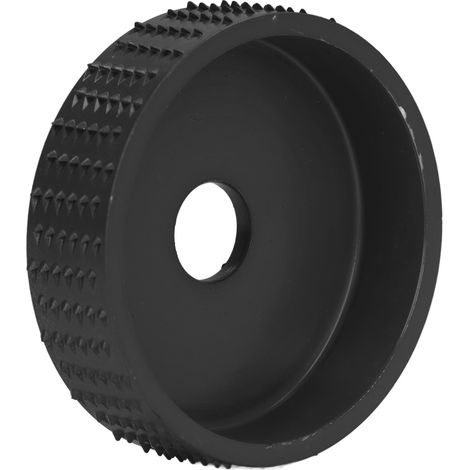 Disque à sculpter le bois, outil de meulage en acier au tungstène, disque de façonnage, accessoire pour meuleuse d'angle pour le traitement du bois, 75 mm noir. (1/5)