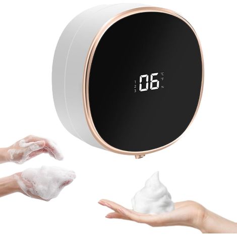 Automatic foaming soap dispenser, touchless, wall-mounted, infrared induction, 280 ml capacity (white) (1/4)
