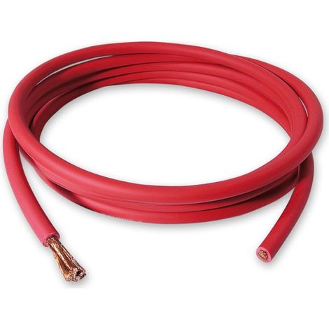 Câble fil unipolaire machine soudage sec. 16,00 mmq rouge