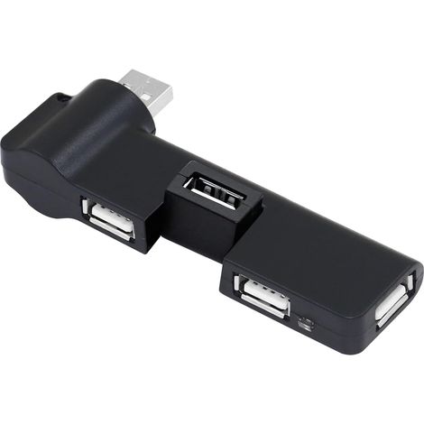 Hub USB pivotant cent quatre vingt degrés quatre ports pour PC et ordinateur portable adaptateur pour clavier souris et disque dur (1/5)