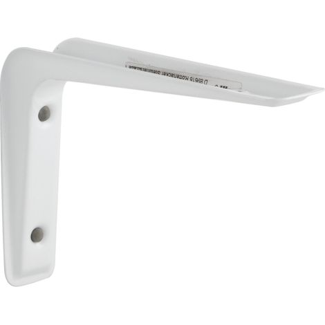 Regalbodenträger (Wandkonsole) weiß lackiert 120x80 mm Konsole Inhalt 1 Stück (1/2)