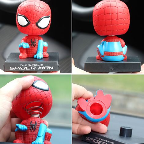 (Exclusivité Asie du Sud-Est) Décoration de voiture Batman, nouveau Captain Spider-Man, motif tête de mort, dessin animé créatif, Y-Spider X (1/5)
