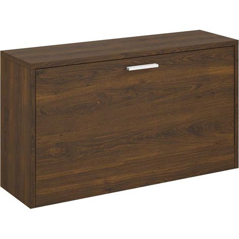Banco zapatero madera contrachapada marrón roble 80x24x45 cm vidaXL (1/5)