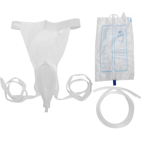 Sac de recueil d'urine en silicone, urinoir réutilisable, entonnoir à urine respirant pour femmes (1/5)