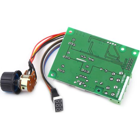 Régulateur de vitesse moteur CC 6V-60V 30A avec affichage numérique, variateur de vitesse pour moteur électrique (1/5)