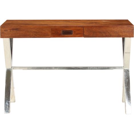 Maison Exclusive - Schreibtisch Massivholz mit Honigfarbenem Fini